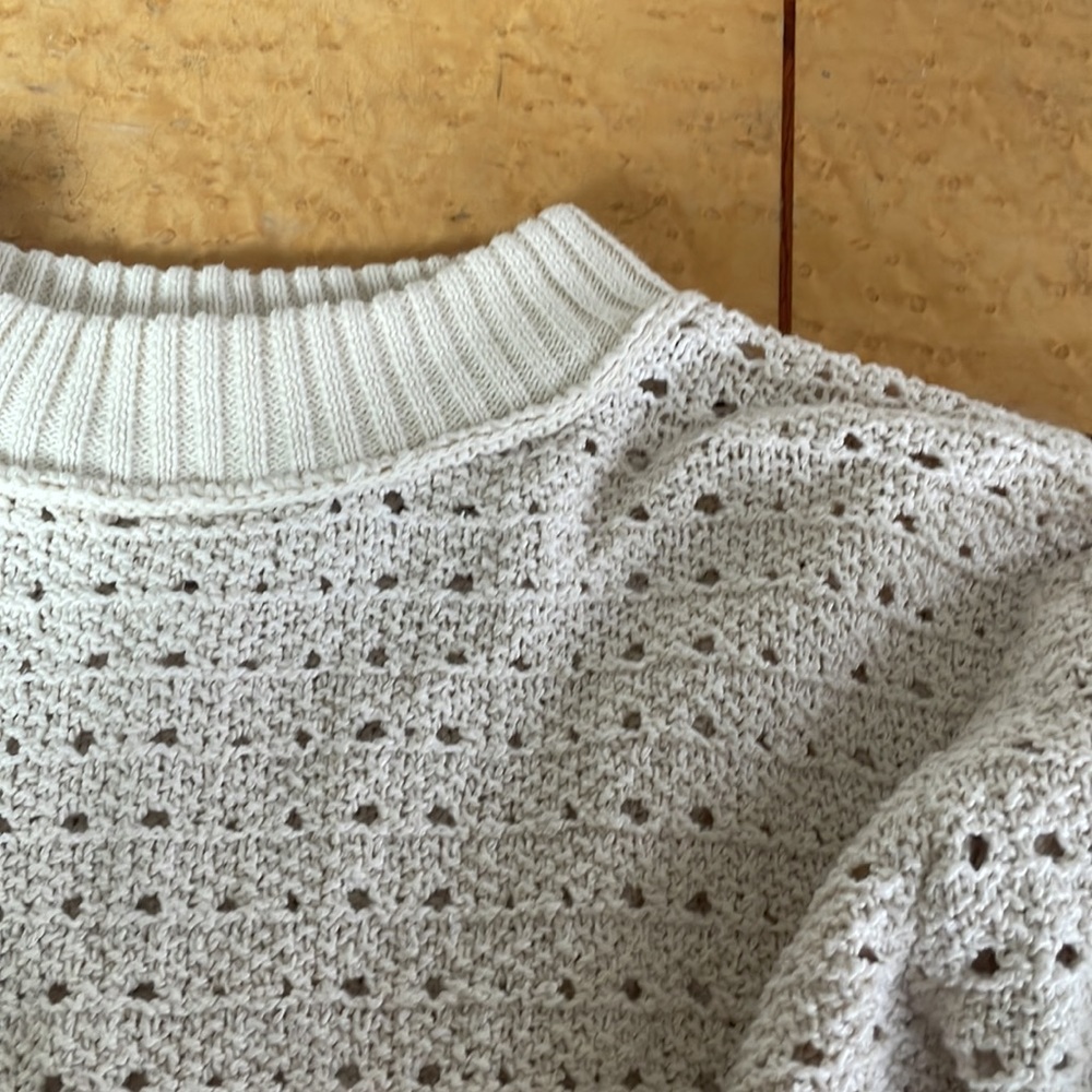 Free People Paper Doll Pullover Sweater Cozy Comfy Slouchy Knit XS IVORY - Picture 4 of 6